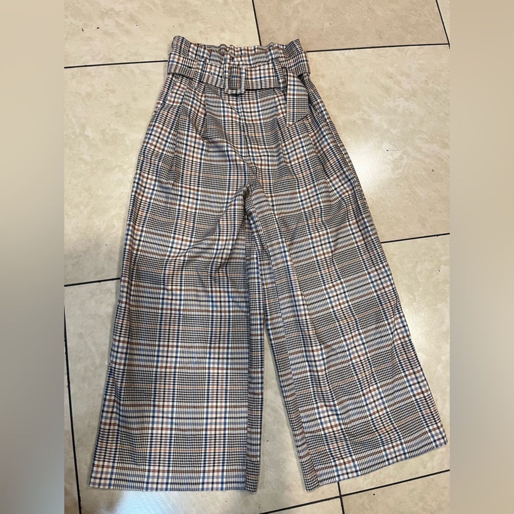 Moon River Multicolor Plaid Trousers - Picture 4 of 5